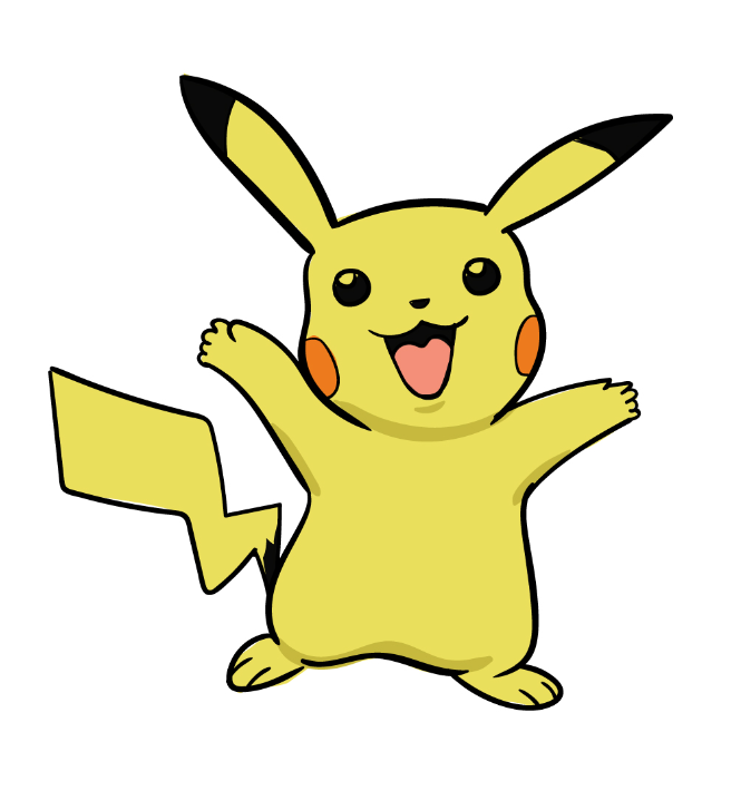 How to draw a Pikachu