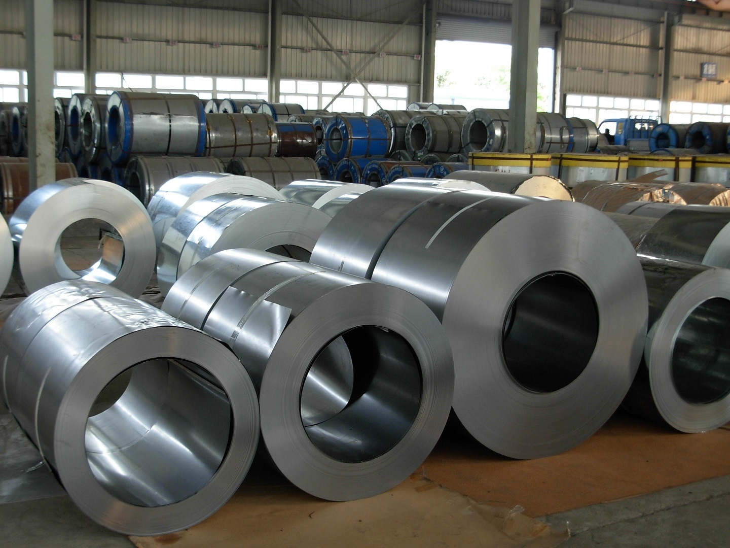 A sunch of stainless steel coil sheet